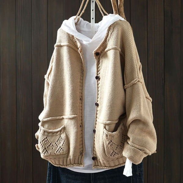 M～4XL 長袖 カーディガン