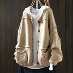 M～4XL 長袖 カーディガン