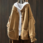 M～4XL 長袖 カーディガン
