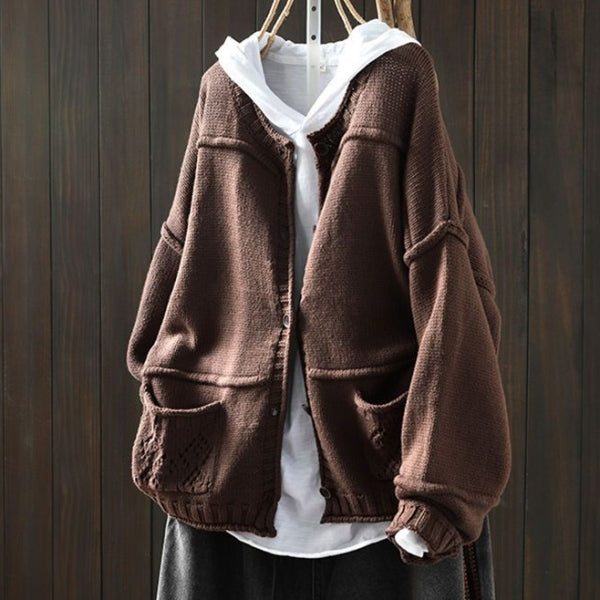 M～4XL 長袖 カーディガン