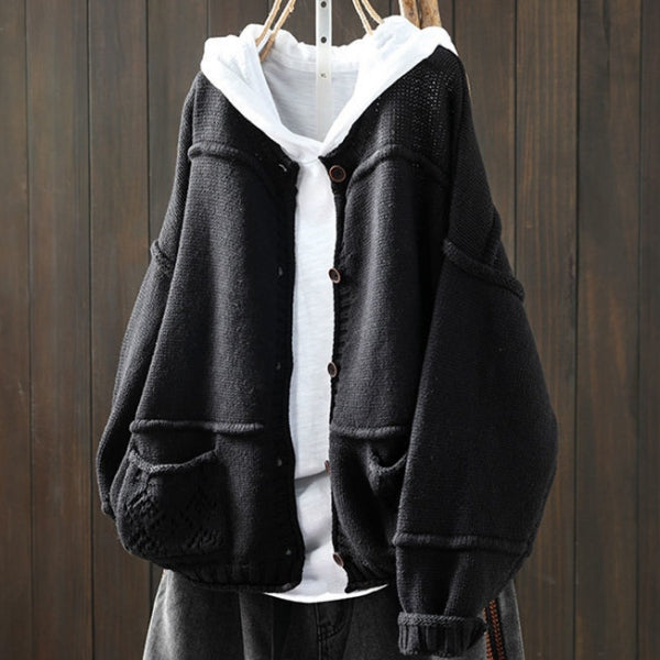 M～4XL 長袖 カーディガン