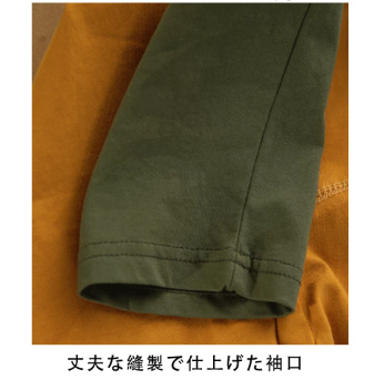 ドローコード付き 無地 長袖 フード付き レトロ パーカー