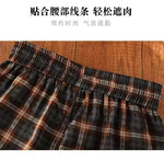 M～5XL ポケット付き チェック柄 パンツ