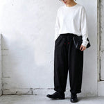 M‑2XL ウエストゴム ガウチョパンツ