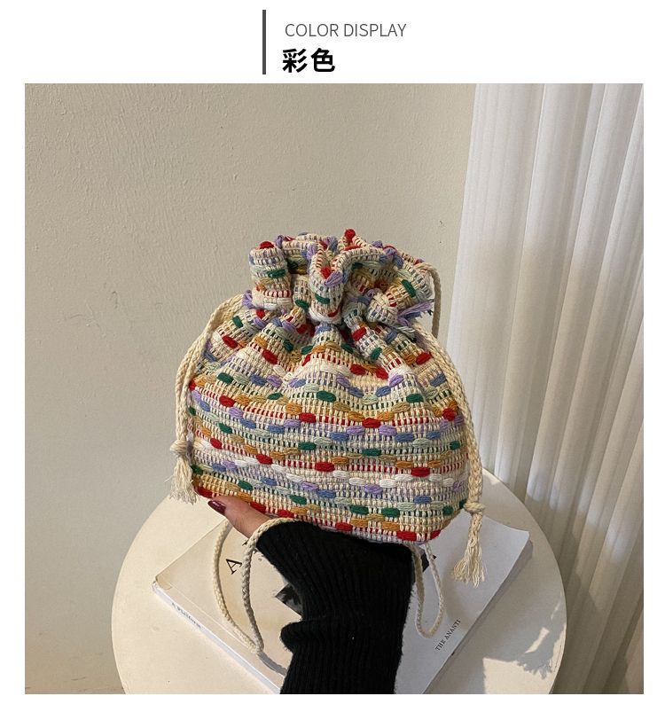 巾着タイプ ボディバッグ