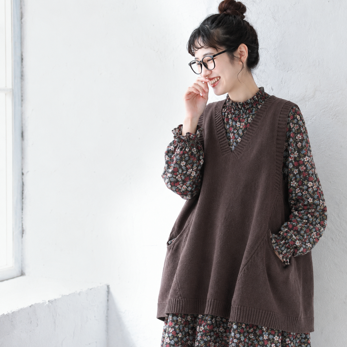 S～5XL コーデのアクセントになるニットベスト