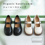 PU イングランド レトロ 厚底 フラットシューズ