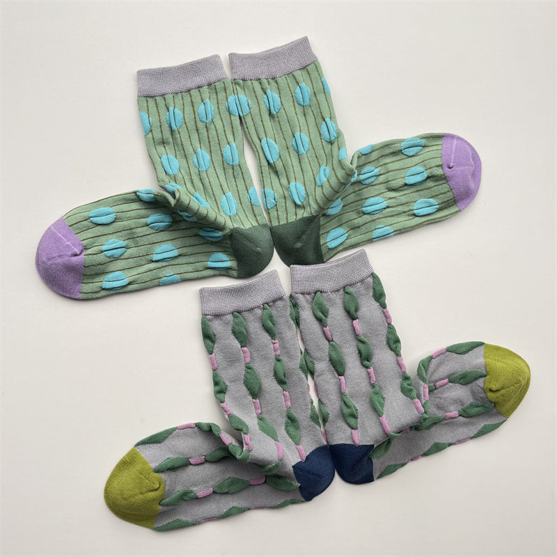 5柄展開｜幾何学柄ソックス