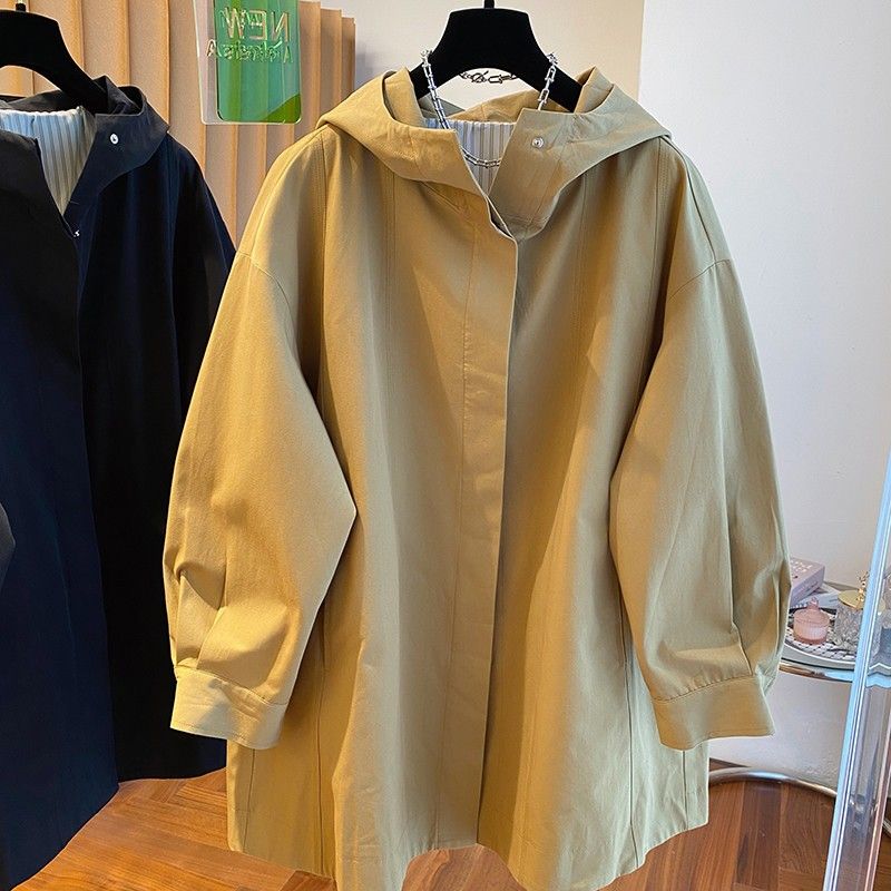 2色展開｜フード付き ゆったりトレンチコート