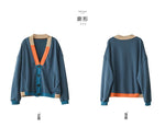 2色展開｜配色切替 長袖トップス