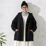 2色展開｜フード付き ゆったりトレンチコート