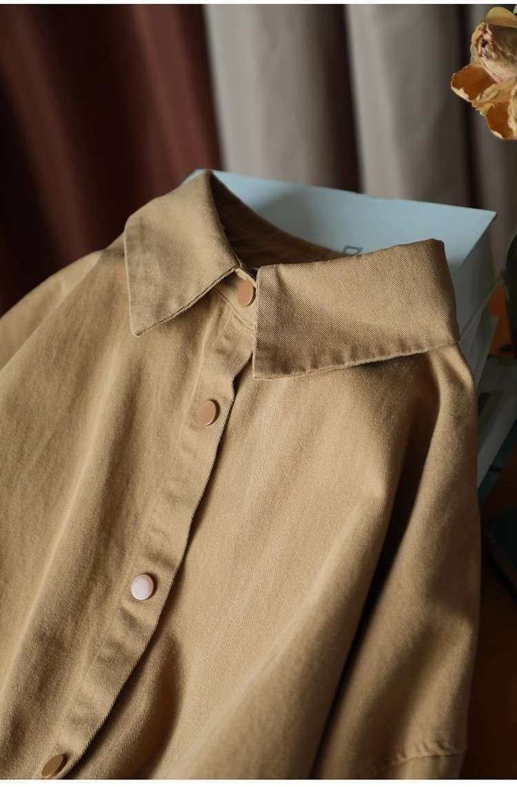 3色展開｜綿混 2WAY羽織りブラウス