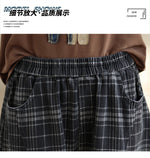2色展開｜チェック柄 ワイドデニムパンツ