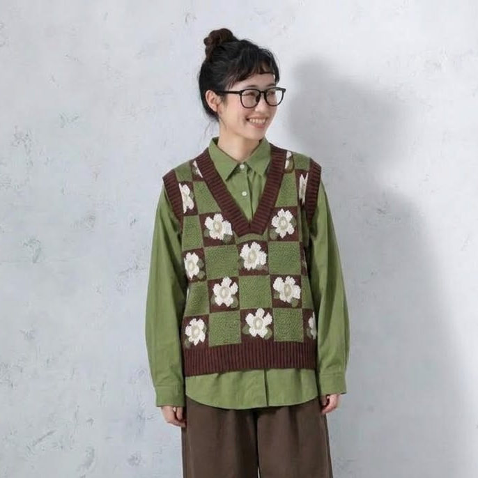 シャツ×ニットベスト セットアップ・単品