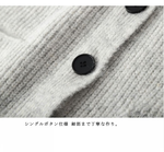 刺繍入り クルーネックニットカーディガン