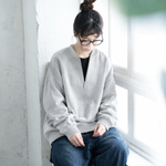 大きいサイズ対応｜ハーフジップ ゆったりスウェット