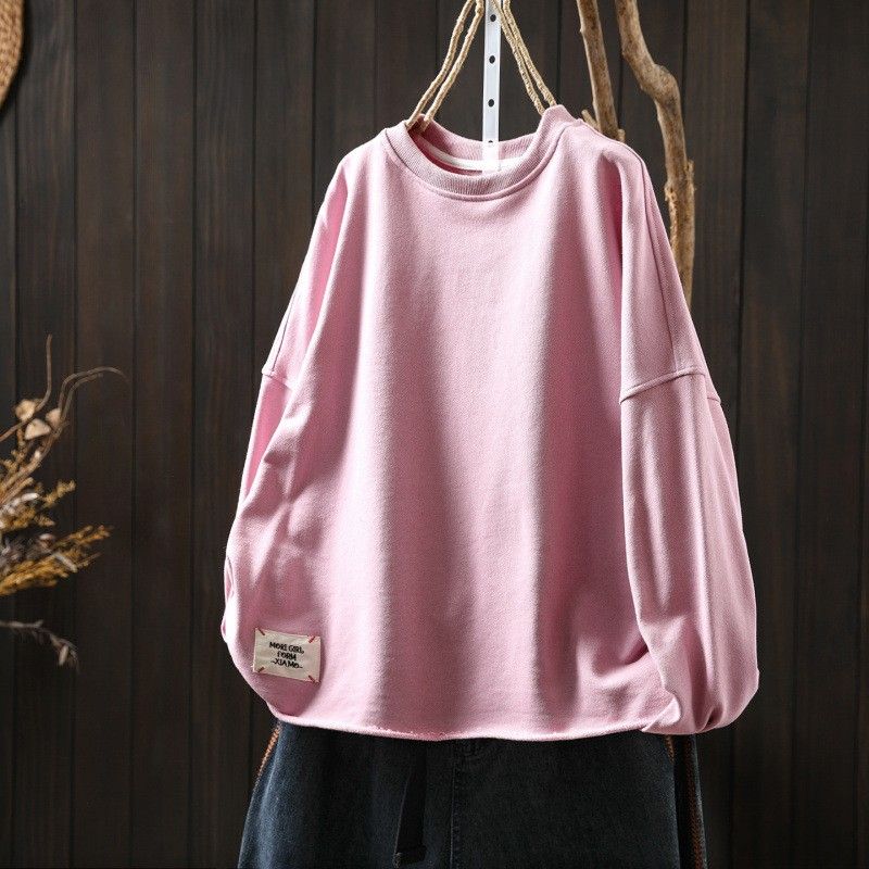 ゆったりドロップショルダー 長袖スウェット