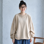 ゆったりドロップショルダー 長袖スウェット