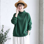 大きいサイズ対応｜裏起毛 ハイネックスウェット