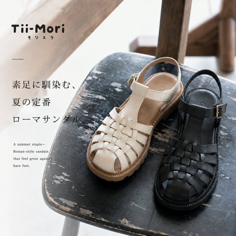 ローヒール 夏 PU フラットヒール 平底・厚底サンダル