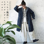 S～4XL くったり風合い ミディアムデニムパーカー