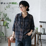 L～5XL チェック柄 オーバーサイズシャツ