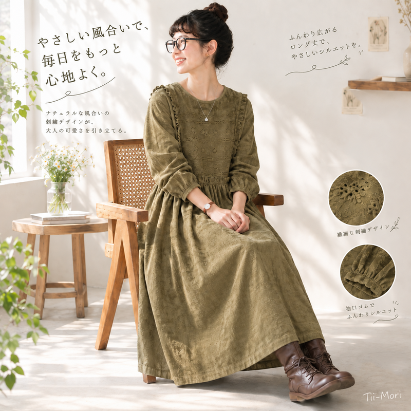 L～4XL スウィート ワンピース