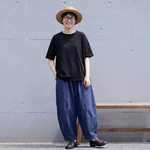 リラックス感 無地 カジュアルパンツ