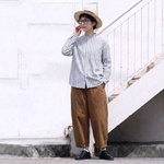 リラックス感 無地 カジュアルパンツ