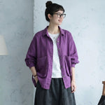 コットン 2XL～5XL 無地 ポケット付き ボタン 長袖 シャツ