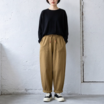M‑2XL ウエストゴム ガウチョパンツ