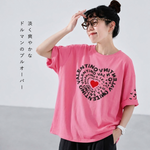 プリント アルファベット ラウンドネック 着心地抜群 デイリーコーデ Tシャツ