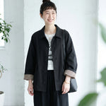 存在感抜群 無地 切り替え 配色 長袖 トレンチコート