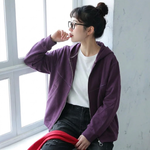 L～5XL フード付き 前開きポケット付き ゆったりシルエット 長袖ジャケット
