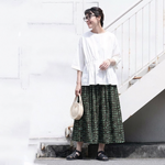 綿麻 スカート