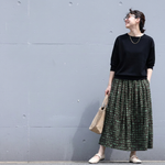 綿麻 スカート