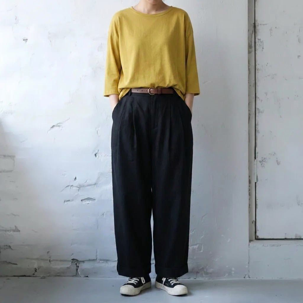 ストレート スルーシーズン ロングパンツ