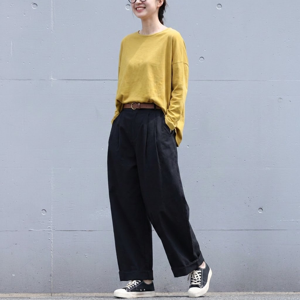 ストレート スルーシーズン ロングパンツ