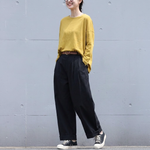 ストレート スルーシーズン ロングパンツ