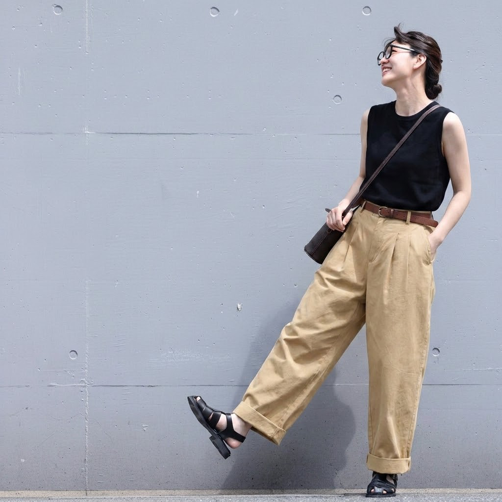 ストレート スルーシーズン ロングパンツ
