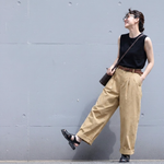 ストレート スルーシーズン ロングパンツ