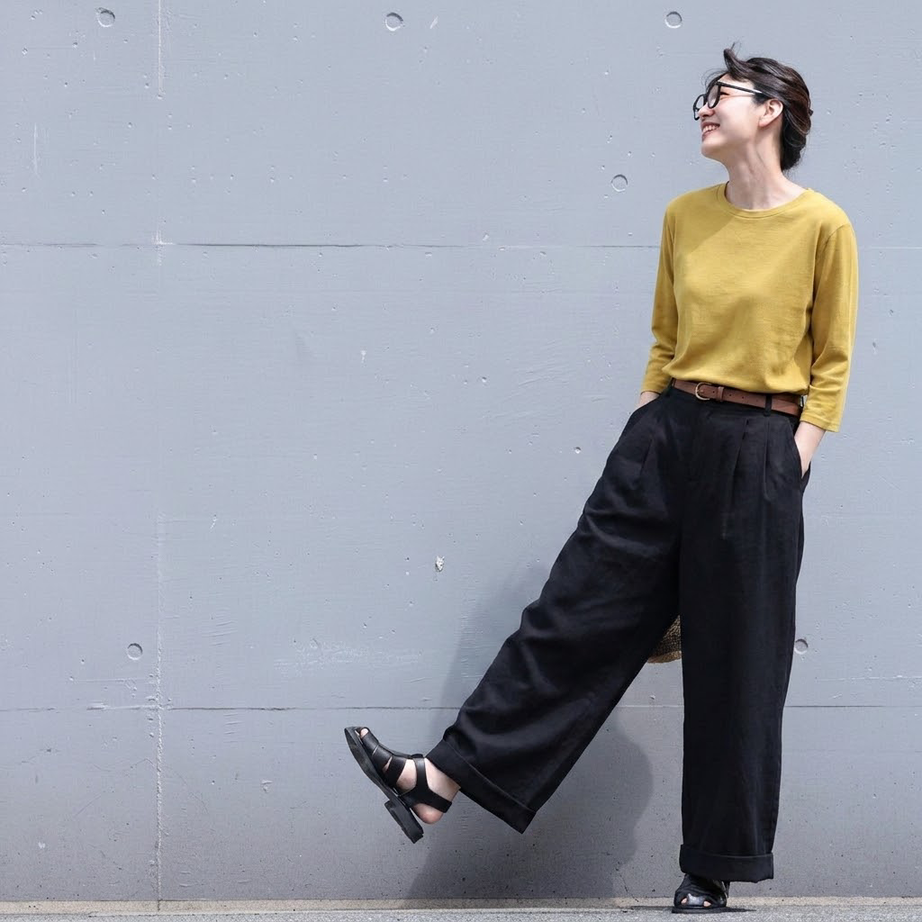ストレート スルーシーズン ロングパンツ