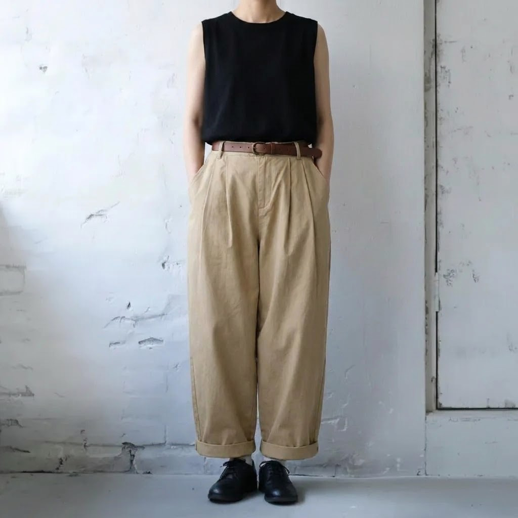 ストレート スルーシーズン ロングパンツ