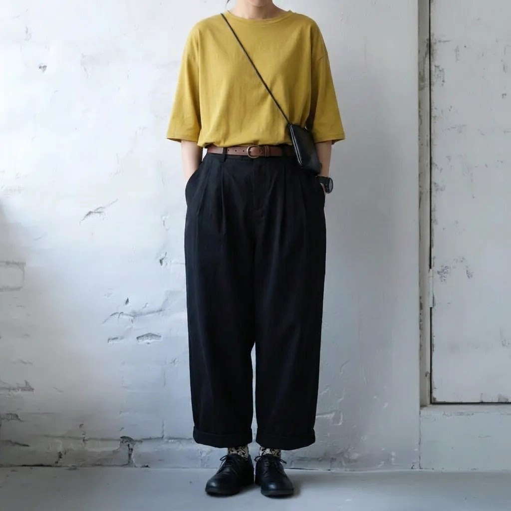 ストレート スルーシーズン ロングパンツ