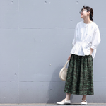 綿麻 スカート