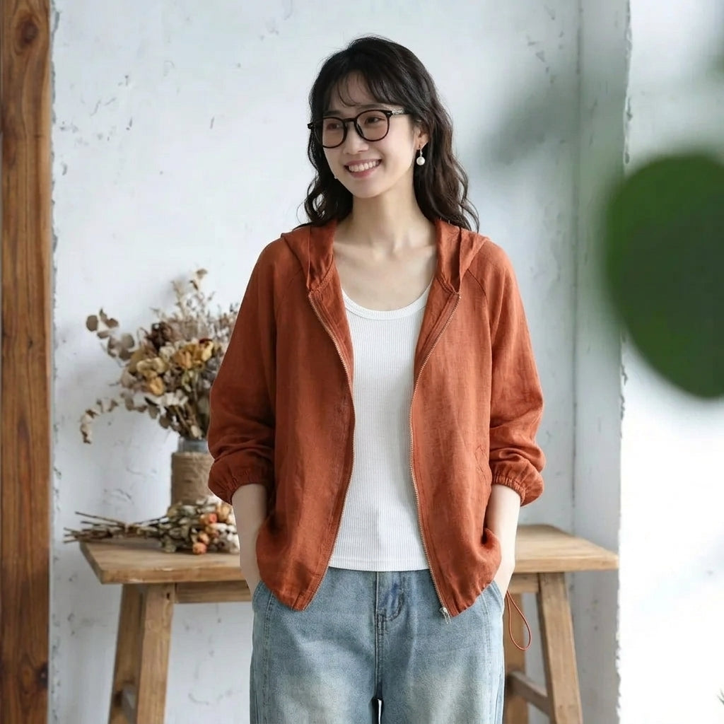 無地 フード付き 長袖 日焼け止め服