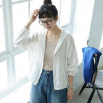 無地 フード付き 長袖 日焼け止め服