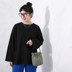無地・ボーダー クルーネック長袖Tシャツ