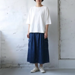 コットン M-5XL 心地よい Aライン ポケット付き 無地 スカート