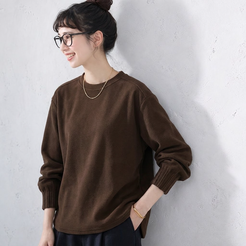 M～4XL 無地 切り替え 長袖 中縫い Tシャツ